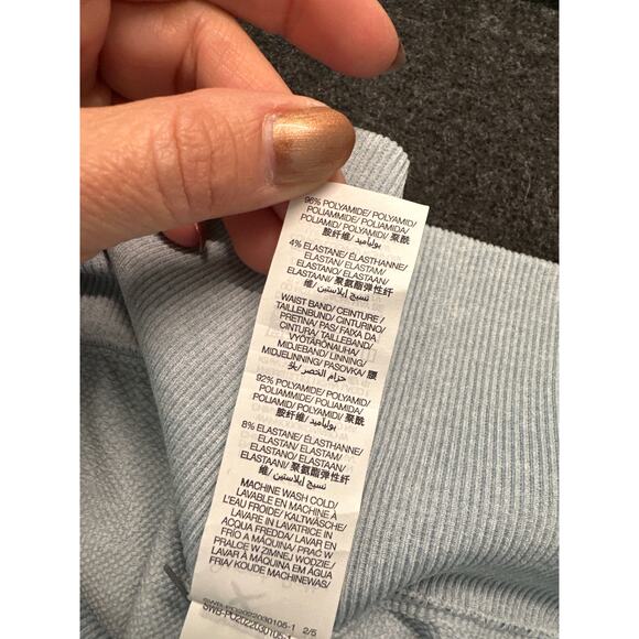 Sweaty Betty Athlete 7/8 Seamless Workout Leggings Women XL Blue High Rise, NWT - Picture 6 of 6